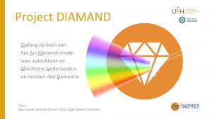 Project DIAMAND Dialoog op basis van het Ars