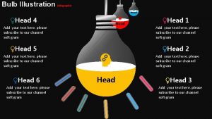 Bulb Illustration Infographic Head 4 Head Add your
