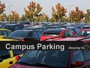 Campus Parking Boyang Hu Oncampus Parking Issue I