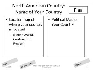 North American Country Name of Your Country Locator