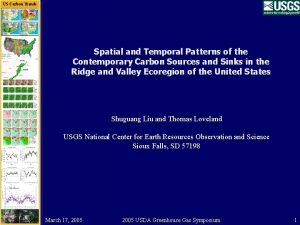 US Carbon Trends Spatial and Temporal Patterns of