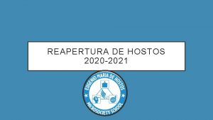 REAPERTURA DE HOSTOS 2020 2021 Reapertura de modelos