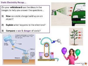 Static Electricity Recap On your whiteboard use the