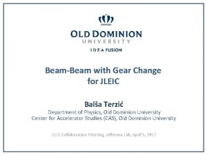 BeamBeam with Gear Change for JLEIC Bala Terzi