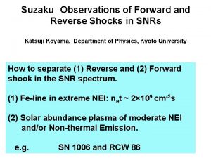 Suzaku Observations of Forward and Reverse Shocks in