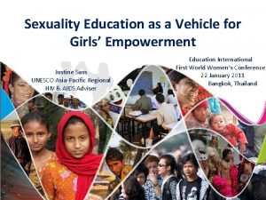 Sexuality Education as a Vehicle for Girls Empowerment