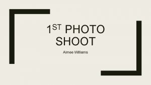 ST 1 PHOTO SHOOT Aimee Williams Photo Shoot