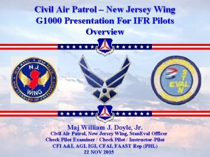 Civil Air Patrol New Jersey Wing G 1000