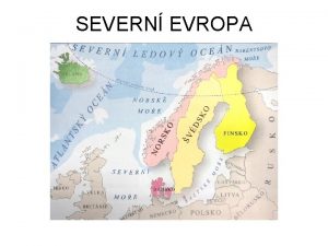 SEVERN EVROPA Co maj spolenho 1 Prodn podmnky