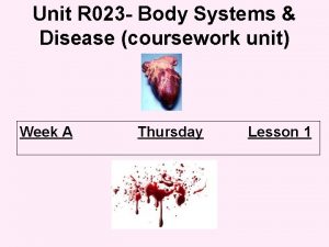 Unit R 023 Body Systems Disease coursework unit