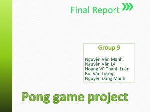 Final Report Group 9 Nguyn Vn Mnh Nguyn