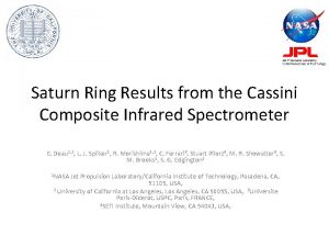 Saturn Ring Results from the Cassini Composite Infrared