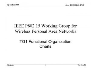 September 1999 doc IEEE 802 15 075 r