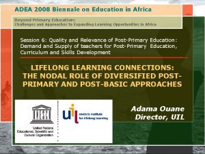 ADEA 2008 Biennale on Education in Africa Beyond