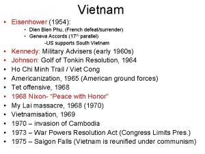 Vietnam Eisenhower 1954 Dien Bien Phu French defeatsurrender