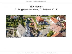 ISEK Mauern 2 Brgerveranstaltung 5 2 2019 ISEK