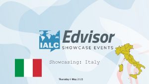 Showcasing Italy Thursday 6 May 2021 COVID19 Situation