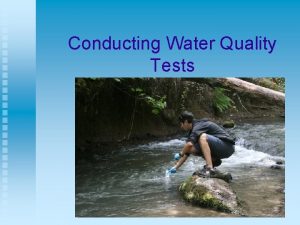 Conducting Water Quality Tests Next Generation Science Common