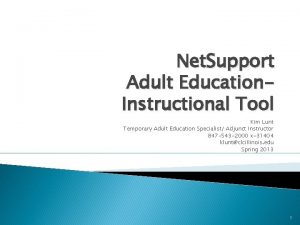 Net Support Adult Education Instructional Tool Kim Lunt