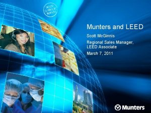 Munters and LEED Scott Mc Ginnis Regional Sales