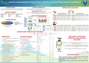 CAPACITY AND AGGREGATE PRODUCTION PLANNING FOR CHARCUTERIE PRODUCTS