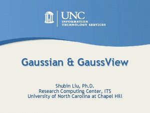 Gaussian Gauss View Shubin Liu Ph D Research