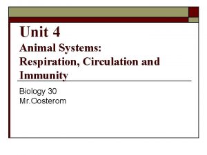 Unit 4 Animal Systems Respiration Circulation and Immunity
