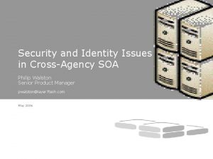 Security and Identity Issues in CrossAgency SOA Philip