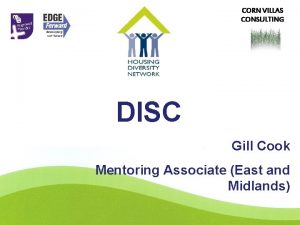 CORN VILLAS CONSULTING DISC Gill Cook Mentoring Associate