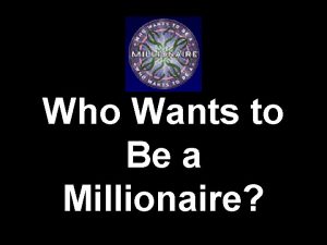 Who Wants to Be a Millionaire Title Click