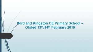 Iford and Kingston CE Primary School Ofsted 13