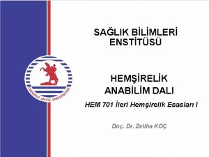 SALIK BLMLER ENSTTS HEMRELK ANABLM DALI HEM 701