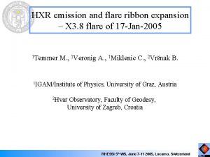 HXR emission and flare ribbon expansion X 3