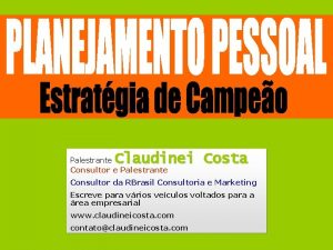 Claudinei Costa Palestrante Consultor e Palestrante Consultor da