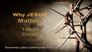 Talk is CheapThe Miracles of Jesus Healing Jairus