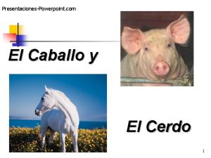 PresentacionesPowerpoint com El Caballo y El Cerdo 1