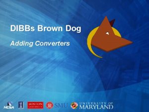 DIBBs Brown Dog Adding Converters Brown Dog Architecture