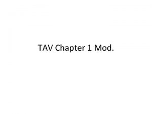 TAV Chapter 1 Mod American History Chapter 1