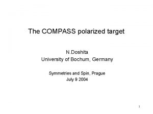 The COMPASS polarized target N Doshita University of