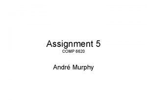 Assignment 5 COMP 6620 Andr Murphy Conceptual Model