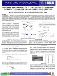 ROPEC 2012 INTERNACIONAL APLICACIN DE PROCESAMIENTO EN PARALELO