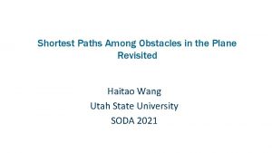 Shortest Paths Among Obstacles in the Plane Revisited