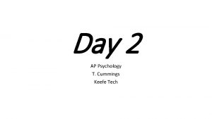 Day 2 AP Psychology T Cummings Keefe Tech