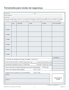 Ferramenta para rondas de segurana Segurana Data rea