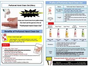 Profile of Perfumed Hand Clean Gel 5 sku