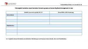 Fachredaktion Musik www musikbw de Hrvergleich zwischen einem