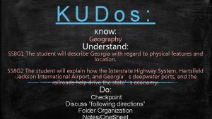 KUDos Know Geography Understand SS 8 G 1