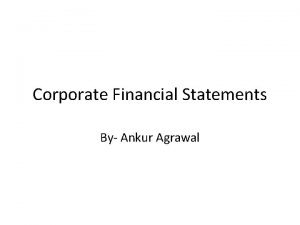 Corporate Financial Statements By Ankur Agrawal Share Capital
