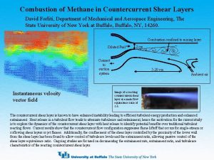 Combustion of Methane in Countercurrent Shear Layers David