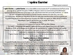 Lopra Garnier Cliquez pour avancer Lopra Garnier ou